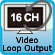 16 Channel Loop Outputs