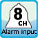 8 Alarm Inputs