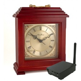 Covert Digital Wireless Mantle Clock with RCA Receiver