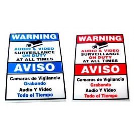 9x6inch Blue or Red Colored Signs Available depending on stock