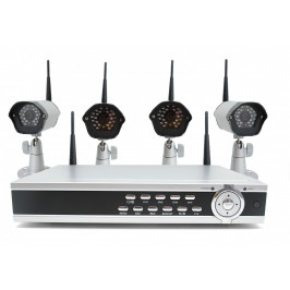 Wireless Camera System with 4 Cameras