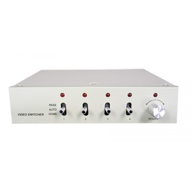 4CH Color Video Quad Splitter - CCTV DVR Camera Video Processor Switch System