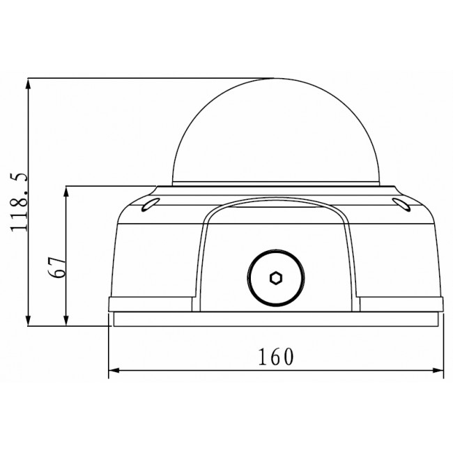 3 Megapixel IP Camera, Outdoor Dome with Night Vision