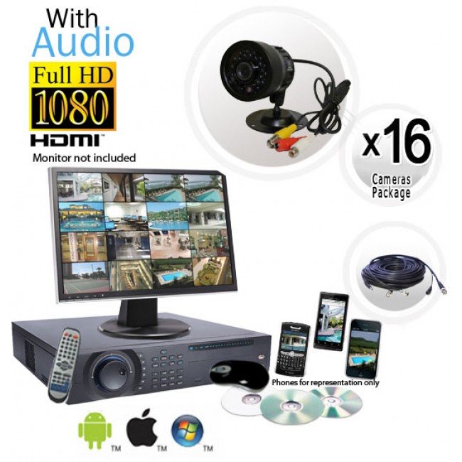 Cctv camera audio top device