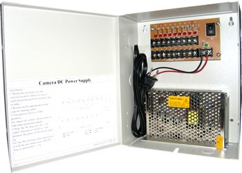 Security Power Supply 12VDC 12A 18 Channel Distribution Box 