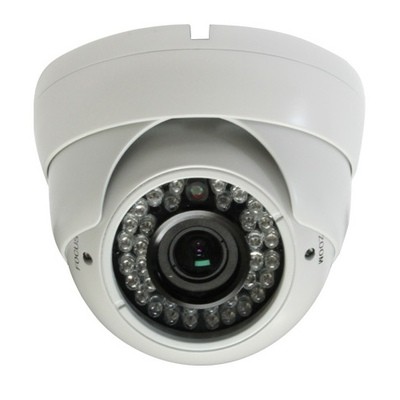 700 tv line outdoor dome camera vandal proof variable zoom lens white colored
