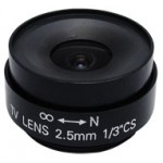 2.5mm Fixed Iris CS Mount Lens