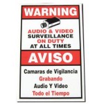 18" x 12" Warning Sign