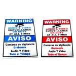 9" x 6" Warning Sign