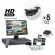 8 Surveillance Camera System 200ft Night Vision