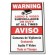 18 x 12" Warning Sign